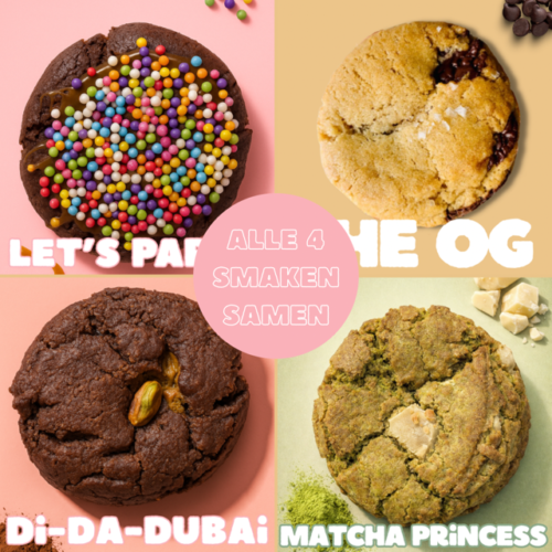 Matcha vegan cookie 4 smaken in 1 cookiebox